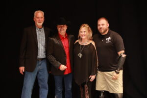 A group of people standing next to each other.