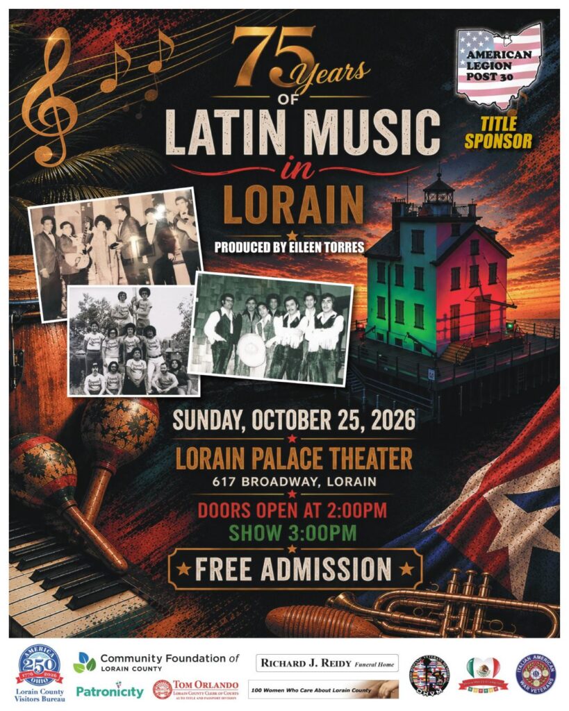 75 Years of Latin Music in Lorain - Sunday October 25th at 3:00 PM - FREE Event